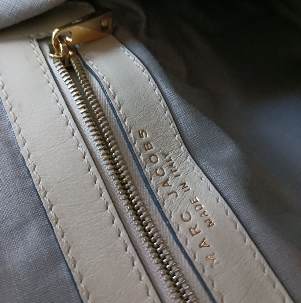 Vintage Marc Jacobs quilted ivory genuine leather shoulder bag - Picture 14 of 16